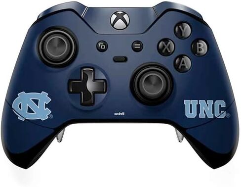 غلاف Skinit المخصص للألعاب متوافق مع وحدة تحكم Xbox One Elite - تصميم شعار College UNC المرخص رسميًا in Kuwait