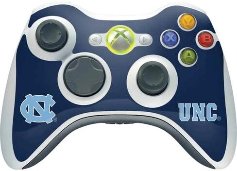 غلاف Skinit المخصص للألعاب متوافق مع وحدة التحكم اللاسلكية Xbox 360 - تصميم شعار College UNC المرخص رسميًا in Saudi Arabia