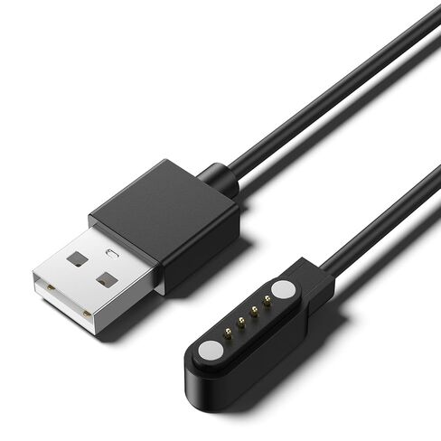 كابل شحن مغناطيسي بديل من Meliya لسماعات التوصيل العظمي، سلك شاحن USB لسماعات الرأس ذات التوصيل العظمي للواجهة ذات 4 سنون والساعات الذكية، تباعد دبوس الاتصال 7.62 مم in Kuwait