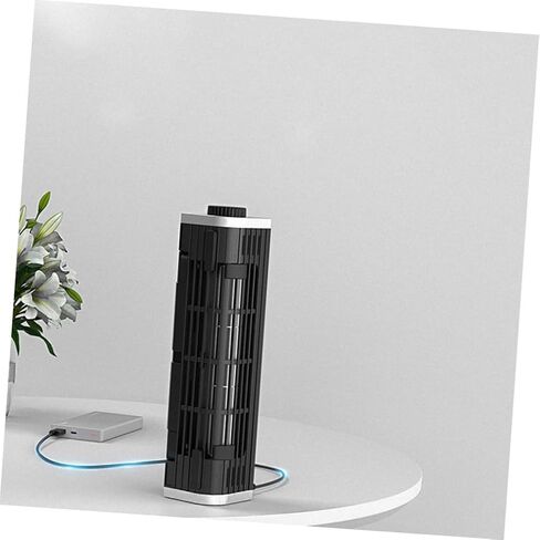 USB Laptop Cooler Adjustable Cooling Fan with Holder for Heat Dissipation Compact Black Desktop Radiator with USB Power for Laptops Tablets and Phones in Saudi Arabia
