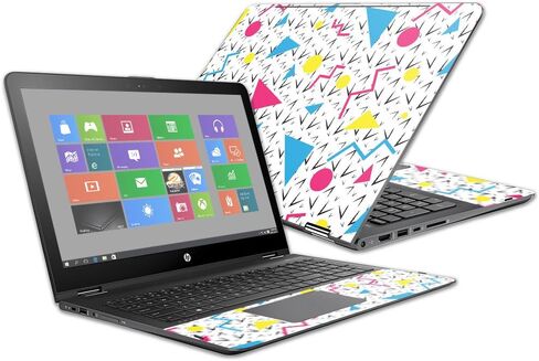 MightySkins Skin Compatible With HP Envy x360 15z 15" (2016) - 90s Fun | Protective, Durable, and Unique Vinyl Decal wrap cover | Easy To Apply, Remove, and Change Styles | Made in the USA in Saudi Arabia