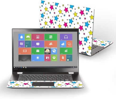 غلاف MightySkins متوافق مع Lenovo Flex 5 14 بوصة (2017) - نجوم مبتسمة | غطاء ملتف من الفينيل واقٍ ومتين وفريد ​​من نوعه | سهل التطبيق والإزالة وتغيير الأنماط | صنع في الولايات المتحدة الأمريكية in Kuwait