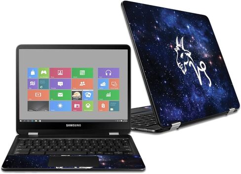 غلاف MightySkins متوافق مع جهاز Samsung Chromebook Pro مقاس 12.3 بوصة - برج الجدي | غطاء ملتف من الفينيل واقٍ ومتين وفريد ​​من نوعه | سهل التطبيق والإزالة وتغيير الأنماط | صنع في الولايات المتحدة الأمريكية in Kuwait