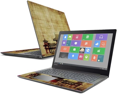 MightySkins Skin Compatible with Lenovo IdeaPad 320 15" (2017) - Japanese Pagoda | Protective, Durable, and Unique Vinyl Decal wrap Cover | Easy to Apply, Remove, and Change Styles | Made in The USA in Kuwait