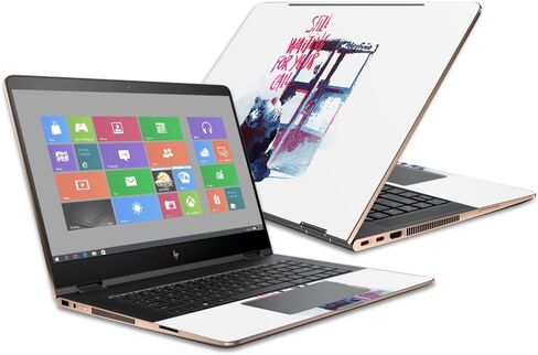 MightySkins Skin Compatible with HP Spectre x360 Convertible 15.6" (2017) - Still Waiting | Protective, Durable, and Unique Vinyl Decal wrap Cover | Easy to Apply, Remove | Made in The USA in Saudi Arabia