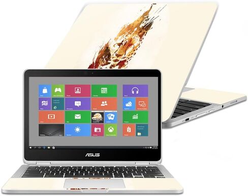 غلاف MightySkins متوافق مع Asus Chromebook Flip C302CA مقاس 12.5 بوصة (2016) - النسر الأزرق | غطاء ملتف من الفينيل واقٍ ومتين وفريد ​​من نوعه | سهل التطبيق والإزالة | صنع في الولايات المتحدة الأمريكية in Kuwait
