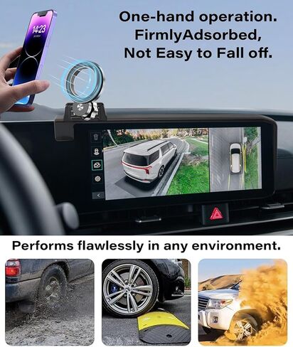 Car Phone Holder for 2025 2026 KIA Carnival/Carnival EV Accessories Apply to 12.3 Inch Touch Screen Fixed Clip Magnetic Cell Phone Mount Hands-Free 360 Degree Rotation in Saudi Arabia