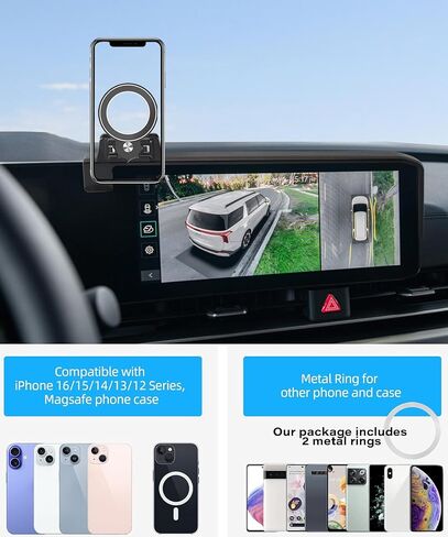 Car Phone Holder for 2025 2026 KIA Carnival/Carnival EV Accessories Apply to 12.3 Inch Touch Screen Fixed Clip Magnetic Cell Phone Mount Hands-Free 360 Degree Rotation in Saudi Arabia