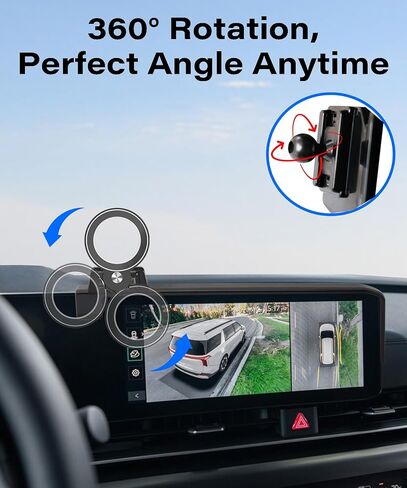 Car Phone Holder for 2025 2026 KIA Carnival/Carnival EV Accessories Apply to 12.3 Inch Touch Screen Fixed Clip Magnetic Cell Phone Mount Hands-Free 360 Degree Rotation in Saudi Arabia