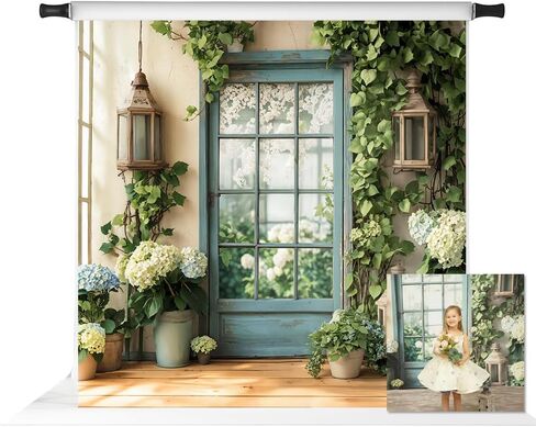 Kate 8x8ft Spring Floral Door Backdrops for Photography Home Decoration Background Photo Studio Props in Saudi Arabia