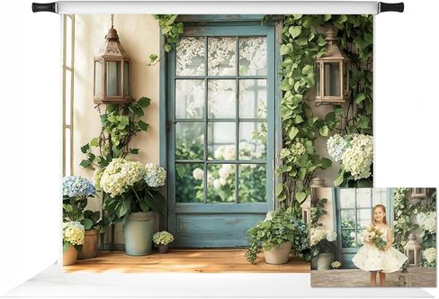 Kate 8x8ft Spring Floral Door Backdrops for Photography Home Decoration Background Photo Studio Props in Saudi Arabia