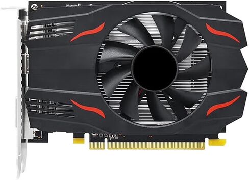Yoidesu Graphics Card, 8GB 512 Stream Processors with Single Fan Cooling, for 7 8 10 PC, Support HD Multimedia DVI Display Port Triple Screen Output in Saudi Arabia