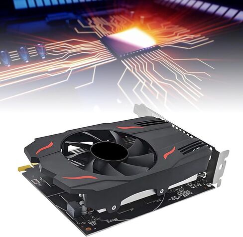 Yoidesu Graphics Card, 8GB 512 Stream Processors with Single Fan Cooling, for 7 8 10 PC, Support HD Multimedia DVI Display Port Triple Screen Output in Saudi Arabia