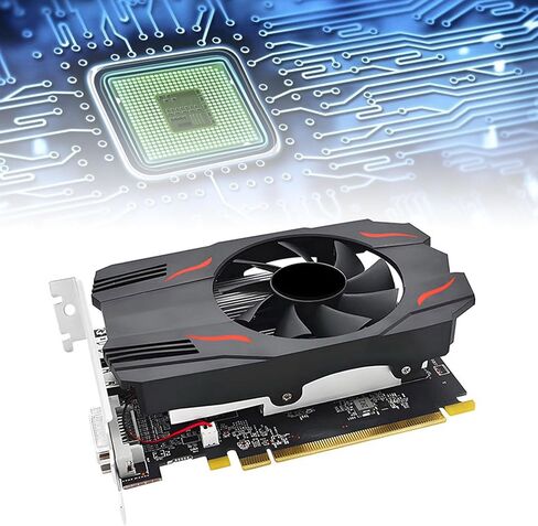 Yoidesu Graphics Card, 8GB 512 Stream Processors with Single Fan Cooling, for 7 8 10 PC, Support HD Multimedia DVI Display Port Triple Screen Output in Saudi Arabia
