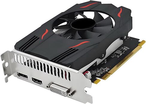 Yoidesu Graphics Card, 8GB 512 Stream Processors with Single Fan Cooling, for 7 8 10 PC, Support HD Multimedia DVI Display Port Triple Screen Output in Saudi Arabia