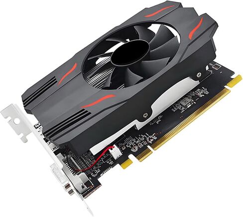 Yoidesu Graphics Card, 8GB 512 Stream Processors with Single Fan Cooling, for 7 8 10 PC, Support HD Multimedia DVI Display Port Triple Screen Output in Saudi Arabia