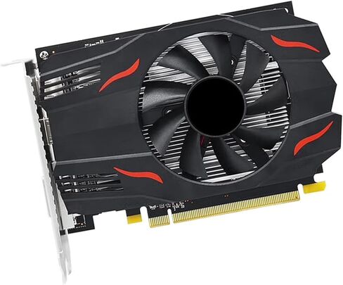Yoidesu Graphics Card, 8GB 512 Stream Processors with Single Fan Cooling, for 7 8 10 PC, Support HD Multimedia DVI Display Port Triple Screen Output in Saudi Arabia