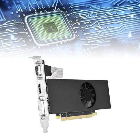 Yoidesu 8GB DDR5 Graphics Card, 512 Stream Processors 128 Bit Video Memory, PCI Express x16, DVI Displayport, with Air Cooling Fan, for 7 8 10 PC Computer Gaming Work Daily Use in Saudi Arabia