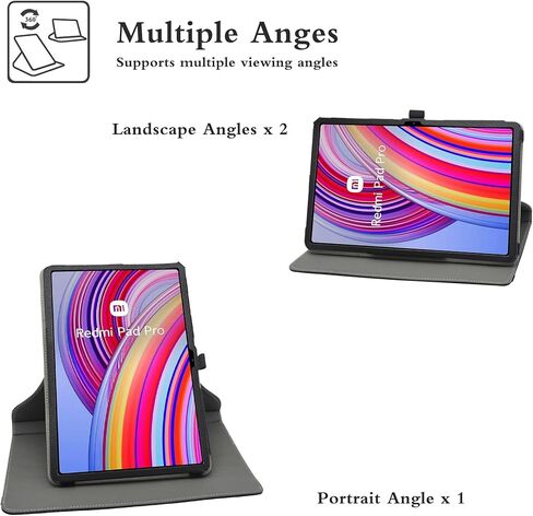 MAMA MOUTH for Onn 12.1 Inch Pro Tablet Case,360 Degree Rotary Stand with Cute Pattern Cover for Onn 12.1 Inch Pro (2024 Model:100146663) Tablet(JUST Fit Onn 12.1 2024),Black in Saudi Arabia