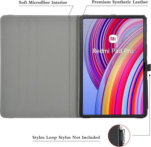 MAMA MOUTH for Onn 12.1 Inch Pro Tablet Case,360 Degree Rotary Stand with Cute Pattern Cover for Onn 12.1 Inch Pro (2024 Model:100146663) Tablet(JUST Fit Onn 12.1 2024),Black in Saudi Arabia