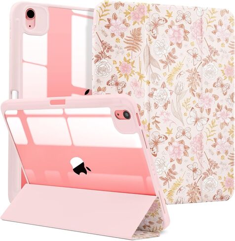 MrARTIST لجهاز iPad Air 11 بوصة حافظة M3/M2 - Air 5th/4th Generation 10.9 بوصة تصميم لطيف للنساء والفتيات Girly Kawaii Aesthetic Kawaii لغطاء Apple Air Tablet مع حامل قلم رصاص، طباعة ليوبارد in Kuwait