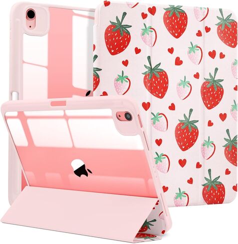 MrARTIST لجهاز iPad Air 11 بوصة حافظة M3/M2 - Air 5th/4th Generation 10.9 بوصة تصميم لطيف للنساء والفتيات Girly Kawaii Aesthetic Kawaii لغطاء Apple Air Tablet مع حامل قلم رصاص، طباعة ليوبارد in Kuwait