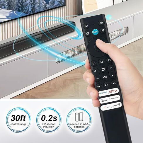 Beyution New Replacement Remote Control fit for TCL Smart TV 85Q550F 75Q681F 40S35F 58S571F 55Q651F 65Q651F 50S551F 55S551F 75S551F 55F35 65Q550F 65S551F 65Q650F 75Q650F 55Q550F(No Voice) in Saudi Arabia