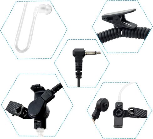 Police Law Enforcement Radio Earpiece - 3.5mm 1 Pin Ear Piece for Police Radios,Listen Only Earpiece,Single Pin Earpiece for Law Enforcement (1 PC) in Saudi Arabia