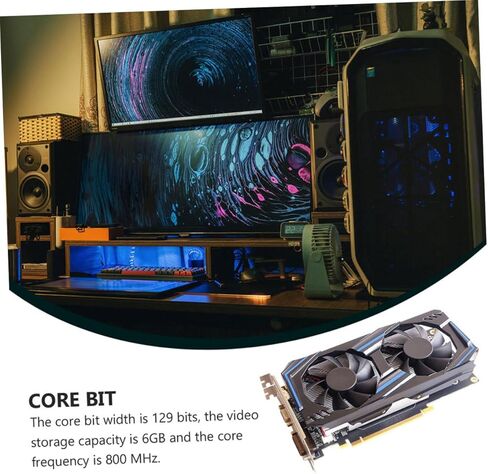 6gb Gddr5 192-bit Graphics Card Desktop Independent Video Card for Gaming and Workstation Pcs Compatible with Pci Express Interface in Saudi Arabia