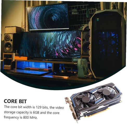 NUOBESTY Gtx550ti 6gb Gddr5 192-bit Independent Computer Graphics Card for Desktop Gaming with Pci Express and High-Speed Memory in Saudi Arabia