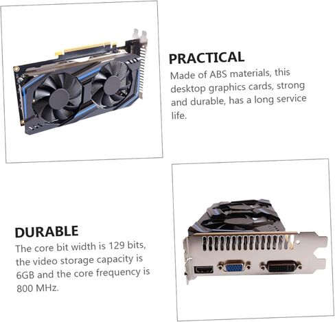 NUOBESTY Gtx550ti 6gb Gddr5 192-bit Independent Computer Graphics Card for Desktop Gaming with Pci Express and High-Speed Memory in Saudi Arabia