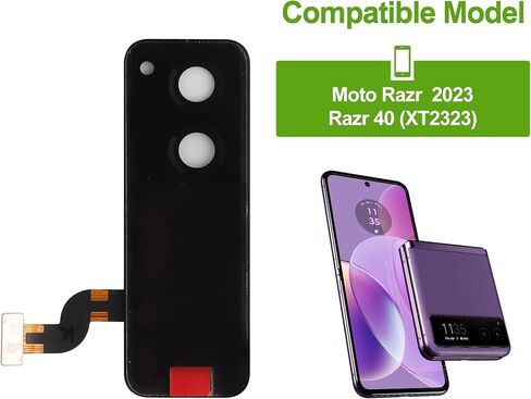 استبدال شاشة LCD متوافقة مع Moto Razr 2023 /Razr 40 (XT2323) مجموعة محول رقمي لشاشة تعمل باللمس مع أدوات إصلاح - 1.47 بوصة in Kuwait