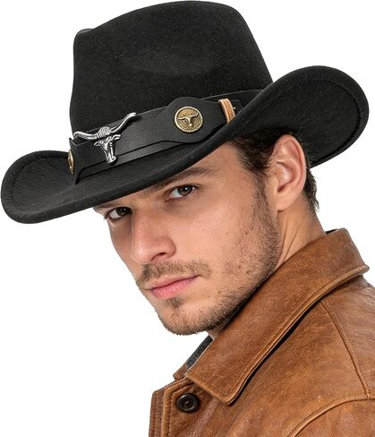 Western Outback Felt Cowboy Hat for Women Cowgirls Fedora Gus Hat Rodeo for Medium/Large Headwear in Saudi Arabia