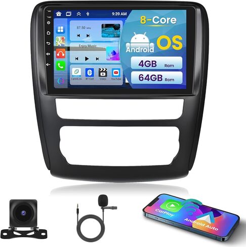 [8Core 4+64GB] راديو سيارة Android 15 لسيارة شيفروليه تشيفي ترافيرس LT 2013-2017/Buick Enclave 2013-2017 مع Carplay Android Auto، شاشة لمس عالية الدقة 9 بوصة مع نظام تحديد المواقع واي فاي بلوتوث FM/RDS SWC in Kuwait
