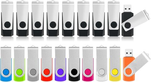 محركات أقراص فلاش USB كبيرة الحجم - محرك أقراص فلاش سعة 4 جيجابايت 10 عبوات ومحركات أقراص USB سعة 2 جيجابايت 10 عبوات، محركات أقراص الإبهام المحمولة، محركات أقراص ذاكرة دوارة، محركات أقراص فلاش Pendrive USB للتخزين مع حبال in Kuwait