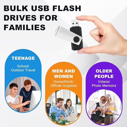 محركات أقراص فلاش USB كبيرة الحجم - محرك أقراص فلاش سعة 8 جيجابايت 10 عبوات ومحركات أقراص USB سعة 16 جيجابايت 10 عبوات، محركات أقراص الإبهام المحمولة، محركات أقراص ذاكرة دوارة، محركات أقراص فلاش للتخزين USB مع حبال in Saudi Arabia
