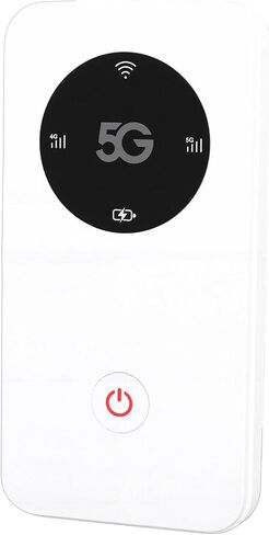 Yunseity 5G Mobile Hotspot, WiFi 6 Portable Router with Nano SIM Card Slot and 6100mAh Battery, Supports 16 Devices, Fast Speed 2.77Gbps, IP67 Water Proof for Travel Outdoor Use in Saudi Arabia
