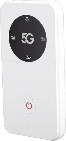 Yunseity 5G Mobile Hotspot, WiFi 6 Portable Router with Nano SIM Card Slot and 6100mAh Battery, Supports 16 Devices, Fast Speed 2.77Gbps, IP67 Water Proof for Travel Outdoor Use in Saudi Arabia