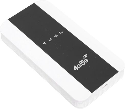 نقطة اتصال واي فاي 4G 5G، راوتر سفر محمول مع فتحة بطاقة SIM بطارية 3000 مللي أمبير في الساعة، للهواتف الذكية والأجهزة اللوحية وأجهزة الكمبيوتر المحمولة والسفر المنزلي والخارجي بسرعة 150 ميجابت في الثانية 10 أجهزة (إصدار الولايات المتحدة) in Kuwait