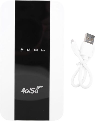 نقطة اتصال واي فاي 4G 5G، راوتر سفر محمول مع فتحة بطاقة SIM بطارية 3000 مللي أمبير في الساعة، للهواتف الذكية والأجهزة اللوحية وأجهزة الكمبيوتر المحمولة والسفر المنزلي والخارجي بسرعة 150 ميجابت في الثانية 10 أجهزة (إصدار الولايات المتحدة) in Kuwait