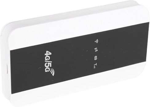 نقطة اتصال واي فاي 4G 5G، راوتر سفر محمول مع فتحة بطاقة SIM بطارية 3000 مللي أمبير في الساعة، للهواتف الذكية والأجهزة اللوحية وأجهزة الكمبيوتر المحمولة والسفر المنزلي والخارجي بسرعة 150 ميجابت في الثانية 10 أجهزة (إصدار الولايات المتحدة) in Kuwait