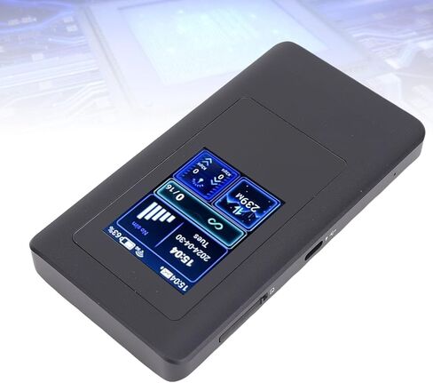واي فاي محمول 5G، راوتر سفر لاسلكي مع شاشة عرض وفتحة بطاقة، نطاق مزدوج 2.4 جيجا هرتز 5 جيجا هرتز، سرعة تنزيل سريعة 1200 ميجا بايت في الثانية، بطارية مدمجة 4200 مللي أمبير في الساعة، للسفر في العمل المنزلي in Kuwait