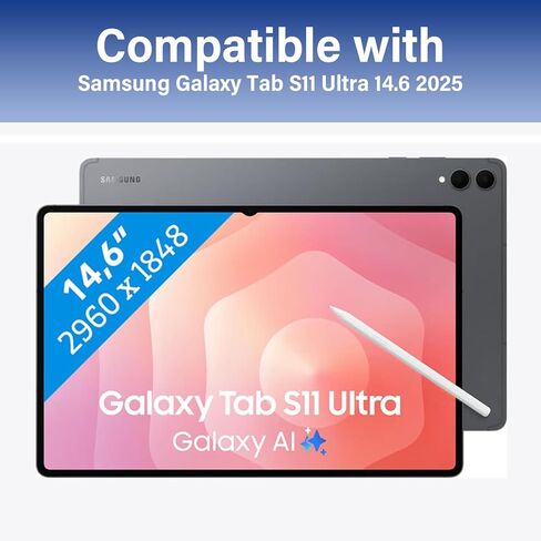 Touchpad Keyboard Case for Samsung Galaxy Tab S11 Ultra (14.6-inch) 2025, 3-Zone Backlight Detachable Wireless Trackpad Keyboard with PU Premium Folio Case for 14.6" Galaxy Tab S11 Ultra 2025 in Saudi Arabia