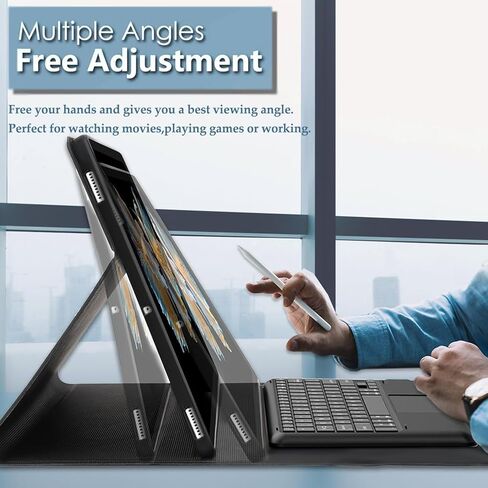 Touchpad Keyboard Case for Samsung Galaxy Tab S11 Ultra (14.6-inch) 2025, 3-Zone Backlight Detachable Wireless Trackpad Keyboard with PU Premium Folio Case for 14.6" Galaxy Tab S11 Ultra 2025 in Saudi Arabia