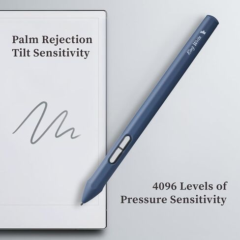 قلم لمس SY05 EMR لجهاز Kindle Scribe & Remarkable 2، ضغط 4096، ممحاة رقمية، بدون بطارية، مرفق مغناطيسي، 10 نصائح بديلة (أسود) in Kuwait