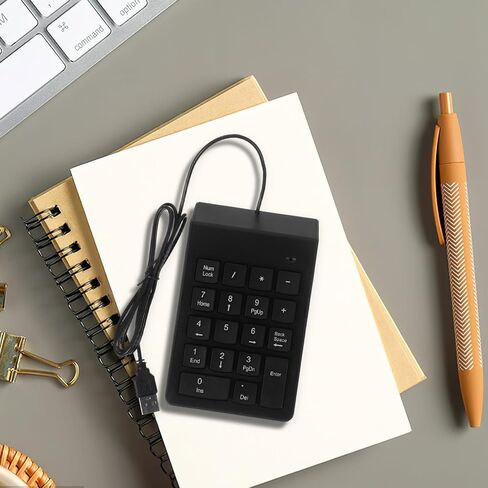 Homoyoyo USB Wired 19-Key Mechanical Numeric Keypad Number Pad for Laptop Financial Accounting USB Connection in Saudi Arabia