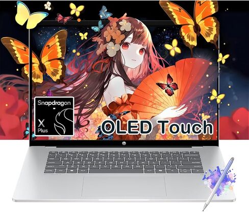 كمبيوتر محمول HP OmniBook 5 مقاس 16 بوصة مزود بتقنية الذكاء الاصطناعي، وشاشة لمس 2K OLED، وSnapdragon X Plus X1P-42-100، وذاكرة وصول عشوائي سعتها 16 جيجابايت، ومحرك أقراص SSD سعة 1 تيرابايت، وبطارية تدوم 34 ساعة، وجهاز Copilot+ PC، مع قلم ستايلس in Kuwait