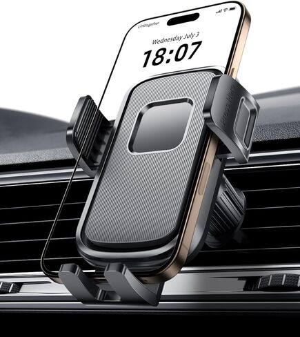 Delobon Phone Holders for Your Car [One-Button Release] Car Phone Mount 360° Adjustable Vent Cell Phone Holder for iPhone 17 Pro Max 16 15 Samsung S25 S24 in Kuwait