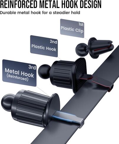 Delobon Phone Holders for Your Car [One-Button Release] Car Phone Mount 360° Adjustable Vent Cell Phone Holder for iPhone 17 Pro Max 16 15 Samsung S25 S24 in Kuwait