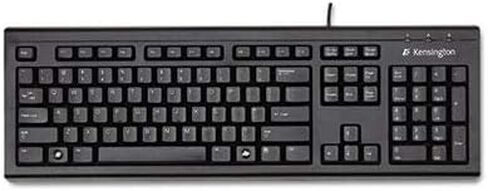 Kensington : Keyboard for Life Slim Spill-Safe Keyboard, 104 Keys, Black -:- Sold as 2 Packs of - 1 - / - Total of 2 Each in Saudi Arabia